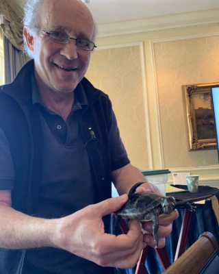 Dan and Larry the Turtle. 