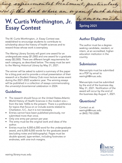 W. essay contest flyer